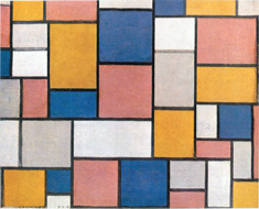 Piet Mondrian  Composition with Color Planes and Gray Lines 1 1918 